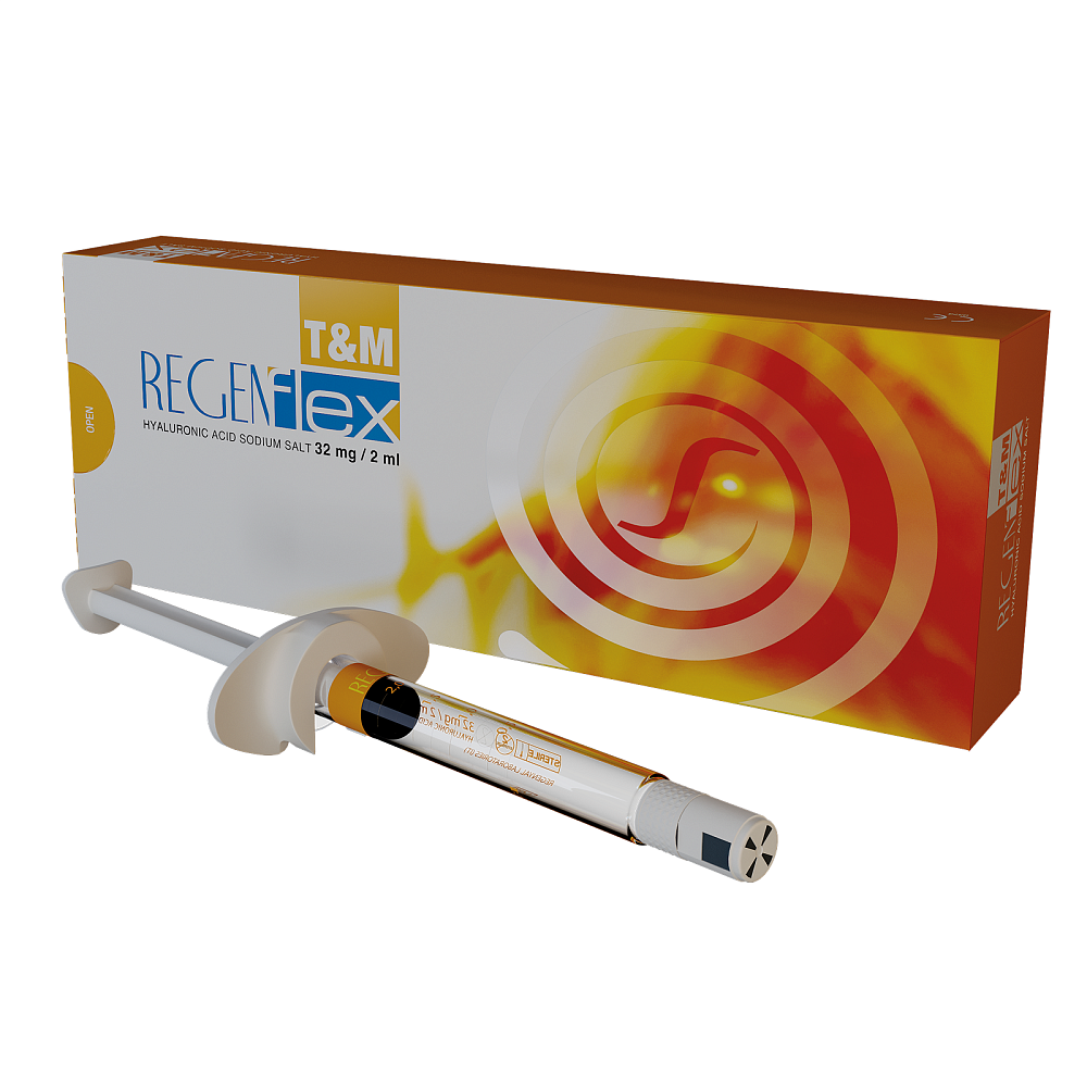 инъекционные средства Regenflex, Имплантат гиалуроновый Regenflex в одноразовых шприцах для внутрисуставного и периартикулярного введения
инъекционные средства Regenflex, Имплантат гиалуроновый Regenflex в одноразовых шприцах для внутрисуставного и периартикулярного введения