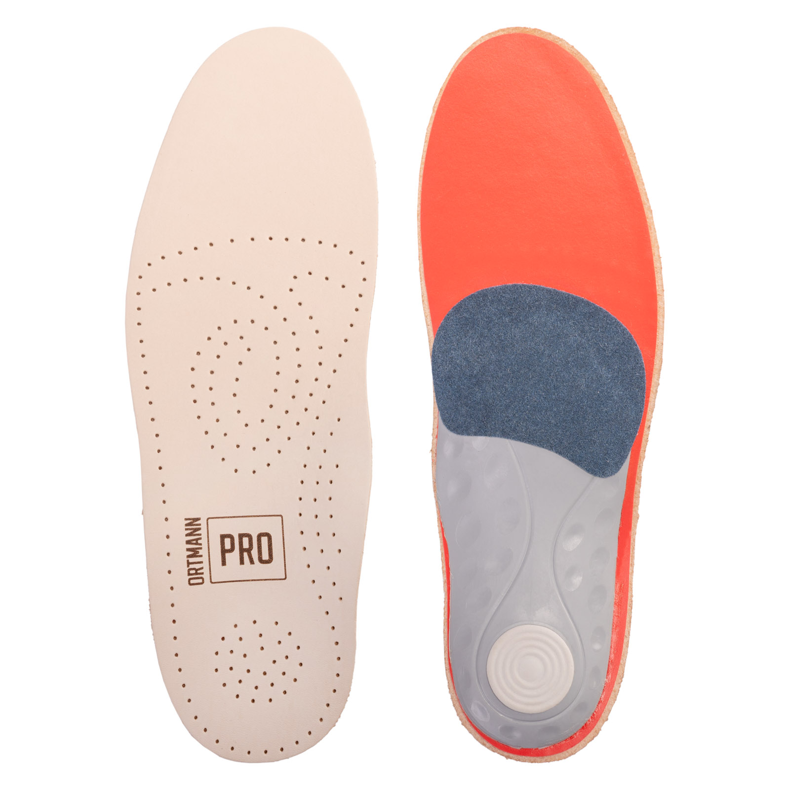 Детские индивидуальные ортопедические кожаные стельки ORTMANN PRO Leather Soft Kids