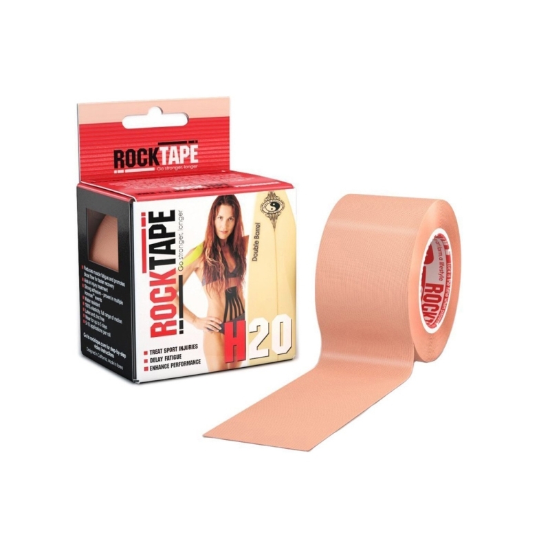 

тейп ROCKTAPE, Тейп ROCKTAPE H2O кинезиотейп, телесный, H2O