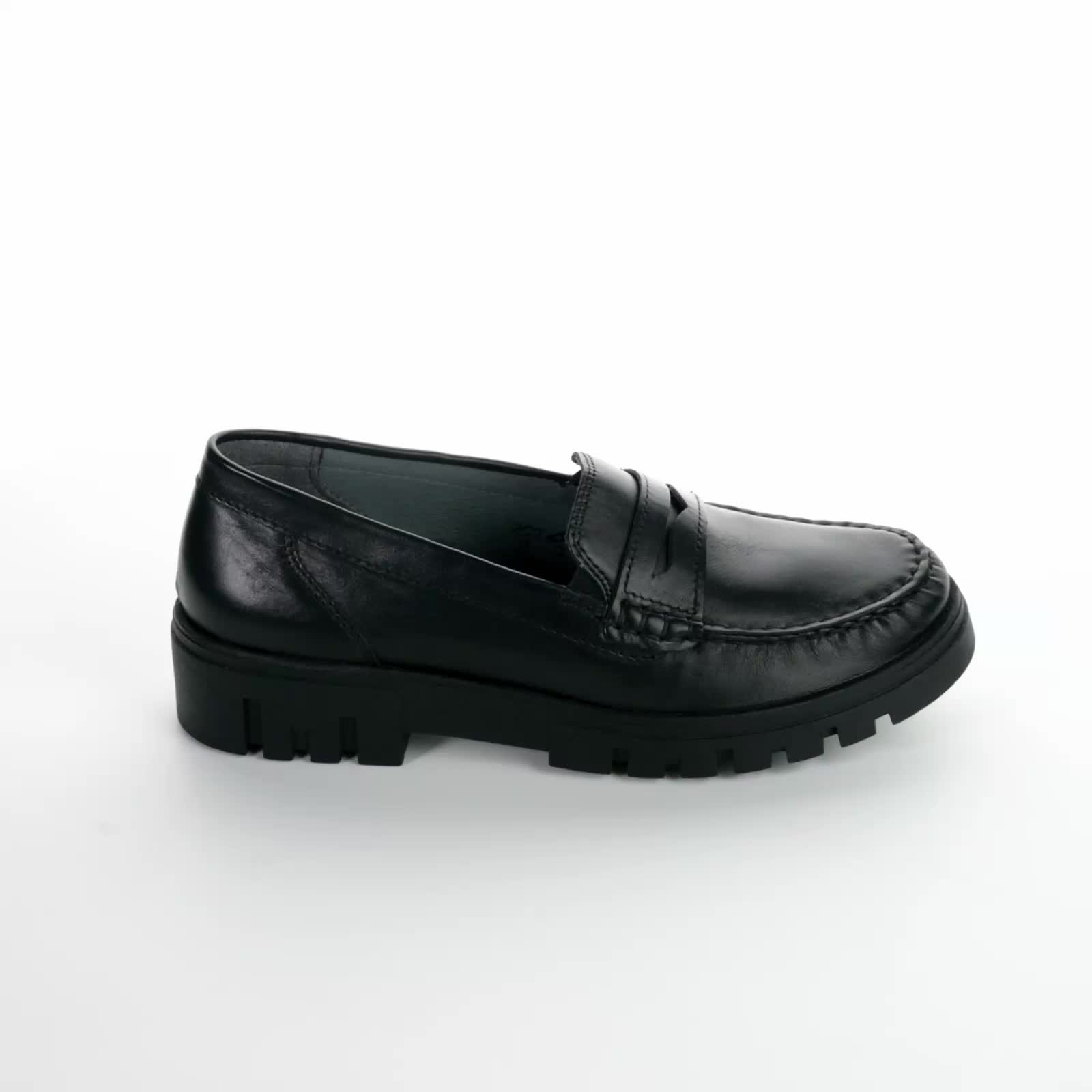 Женские ортопедические лоферы WALDLAUFER H-Serena-723502 черный ...