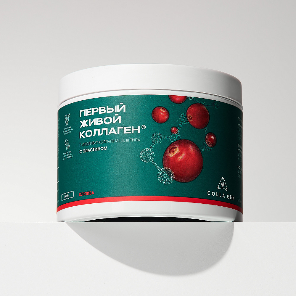 

желе COLLAGEN, Коллаген со вкусом клюква усиленная формула с эластином, со вкусом клюквы
