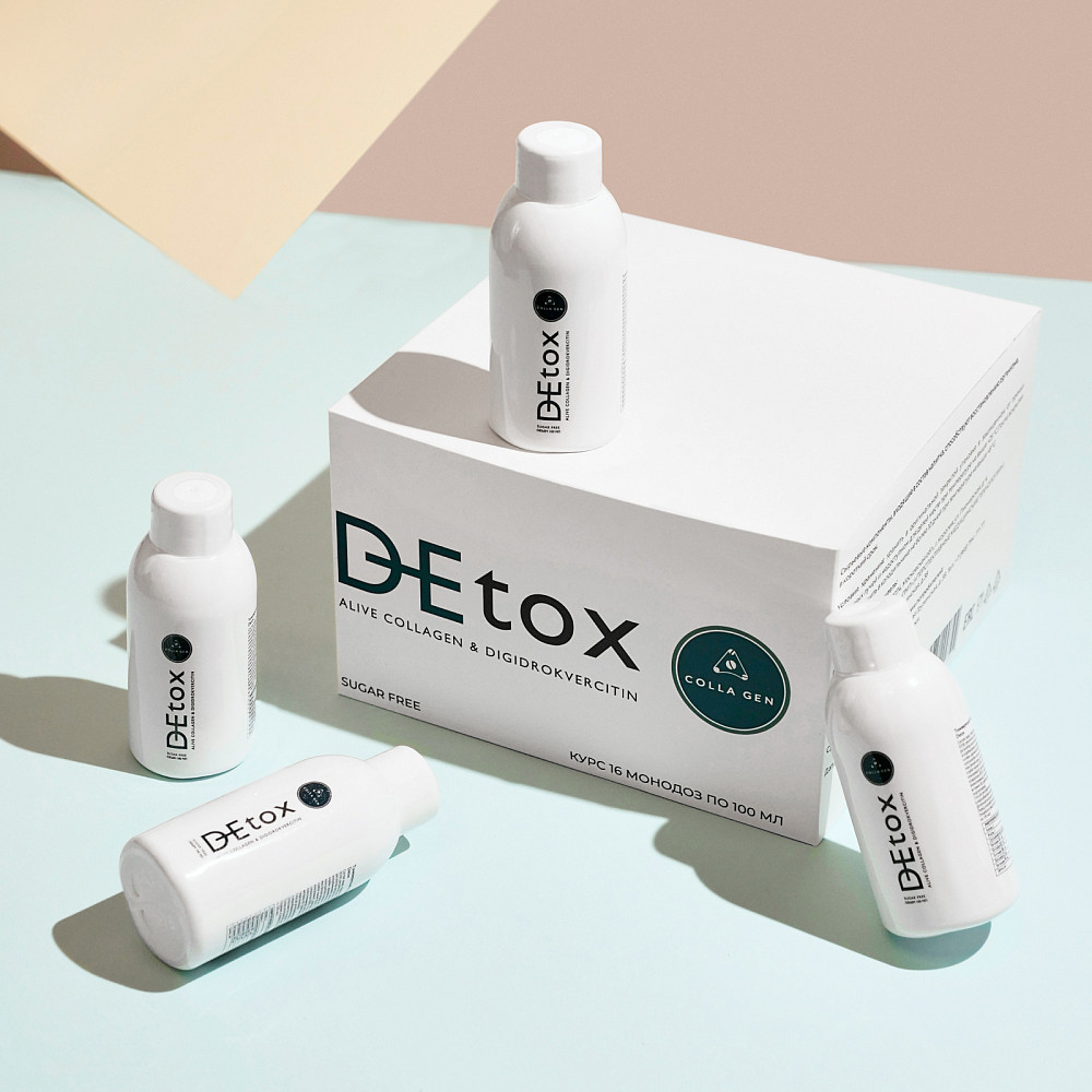 

жидкость COLLAGEN, Тонизирующий безалкогольный напиток Detox с коллагеном, Detox