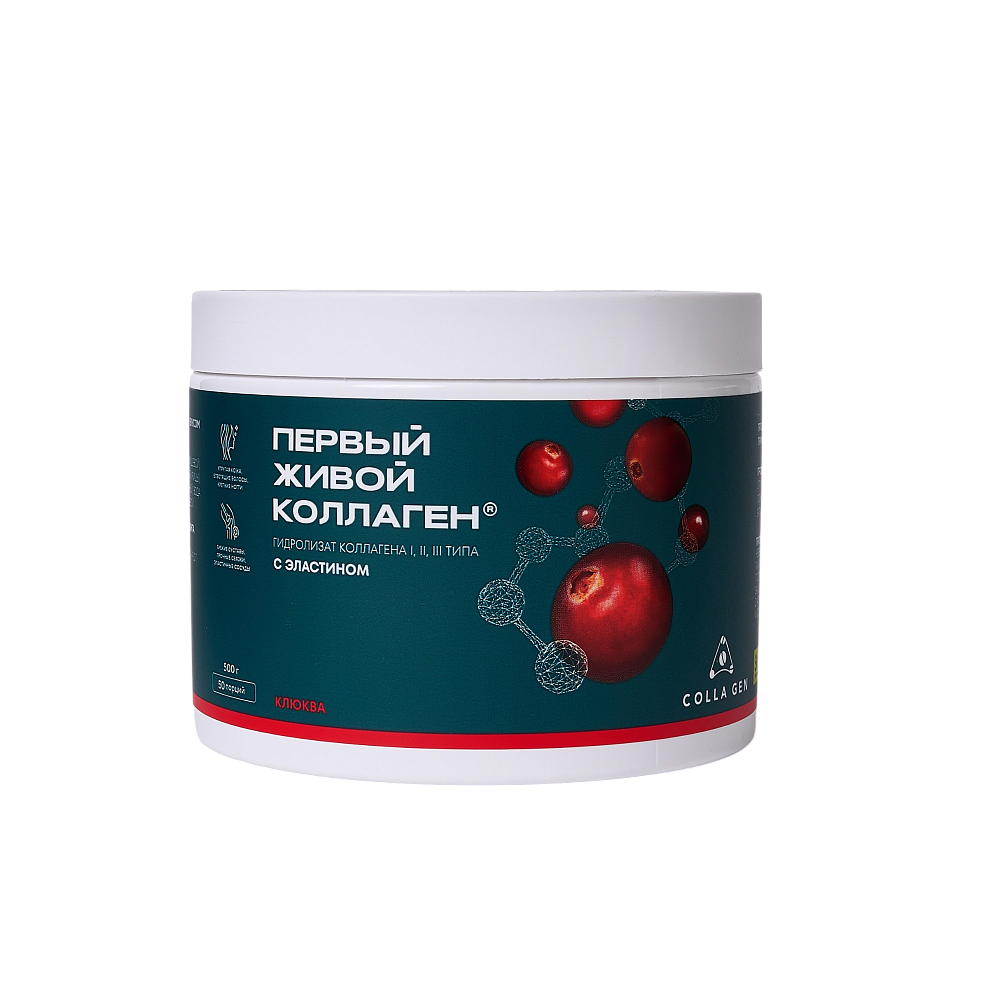 

желе COLLAGEN, Коллаген со вкусом клюква усиленная формула с эластином, со вкусом клюквы