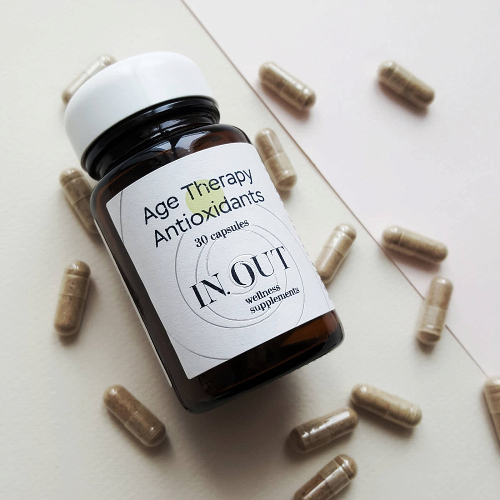 

капсулы IN.OUT, БАД Age Therapy Antioxidants, ATA30